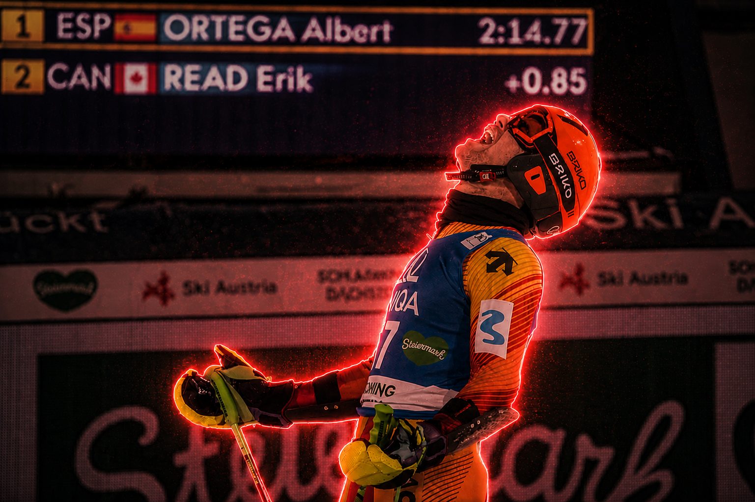 Trazada de competición en el Circuito FIS de Copa del Mundo